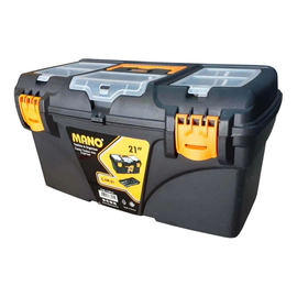 CAJA DE HERRAMIENTAS PLÁSTICA MANO 2 CIERRES MEDIDAS 535X291X280 COR-21