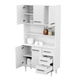 Mueble Cocina Multiuso Aparador Triplo Kit Mosconi Blanco