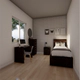 Cama Box EMC 1 plaza con 3 Cajones y 1 zapatero Wengue