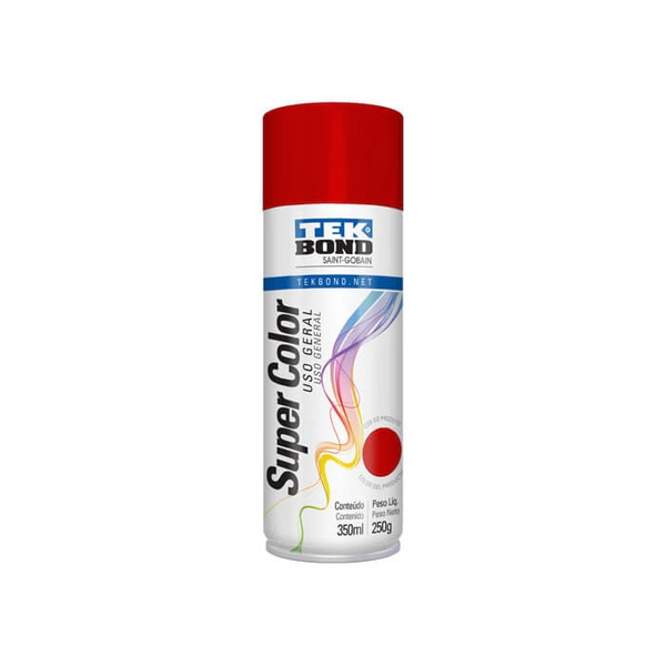 PINTURA TEK BOND EN AEROSOL USO GENERAL 350ML ROJO