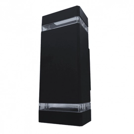 Aplique Lampara Exterior Mao Ii 220V Aluminio Negro