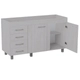 BAJOMESADA ORLANDI JA 621 PREMIUM - JACARANDA 2 PUERTAS 4 CAJONES