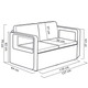Set Muebles Berner Apolo 55347 con Sillones y Mesa Wengue