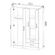 PLACARD NORDICA ORLANDI VE 3525 BAHIA - VENECIA 4 PUERTAS 2 CAJONES