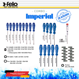 Juego de Destornilladores Felo S800 39 Piezas con Buscapolo