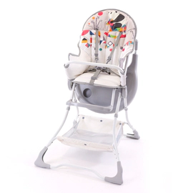 Silla De Comer Para Bebe Plegable Con Sistema De Tijera Gris
