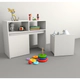 Mueble Juguetero Guardado Organizador 3037 Juguetes Ruedas Blanco