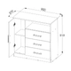 COMODA ORLANDI AB 77 BAHIA - ABEDUL 3 CAJONES 1 PUERTA