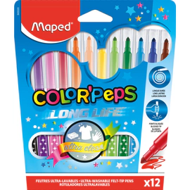 Plumones Maped Long Life Caja 12 Uni