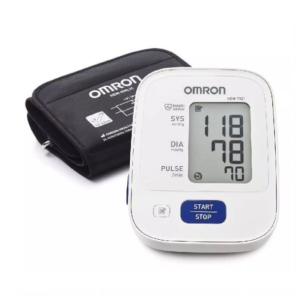 TENSIOMETRO DE BRAZO OMRON HEM-7121 - AUTOMATICO INDICA HIPERTENSION LATIDO IRR