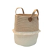 CESTO LANDON HYPE REDONDO FLECOS BEIGE Y BLANCO