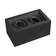 Plafon Cardanico Dicro Rectangular 2 Luces 225X134X106 Negro