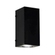 Aplique Pared Exterior Bidireccional Monaco Dicroico 14W Negro