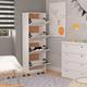 Zapatero Botinero Mosconi 4 Puertas Melamina 24 Pares 158x37x10 cm