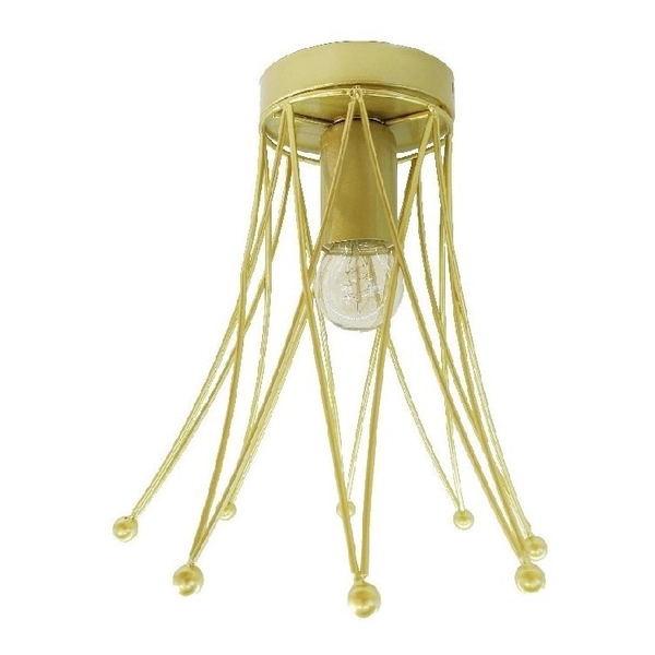 Aplique 1 Luz Volcano E27 200X200Mm Oro