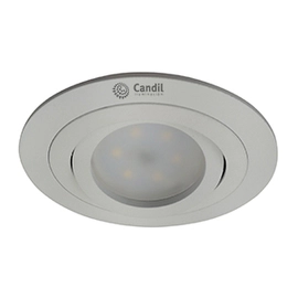 Pack X 4 Spot Embutir Aluminio Cuadrado Blanco Fidel Dicro Led 7W Neutro