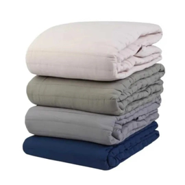 Cubrecama 2 1/2 Plaza Brescia Quilt Washed Cobalto