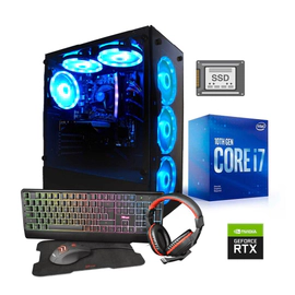 PC ARMADA GAMER INTEL i7-10700 16GB SSD 960GB VIDEO RTX3050 RGB