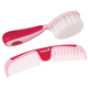 Cepillo y Peine Cerdas Suaves Rosa Safety 1St