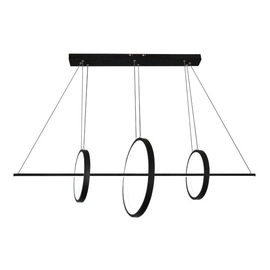 Colgante Perlonger 48W Smart Aro Led Negro