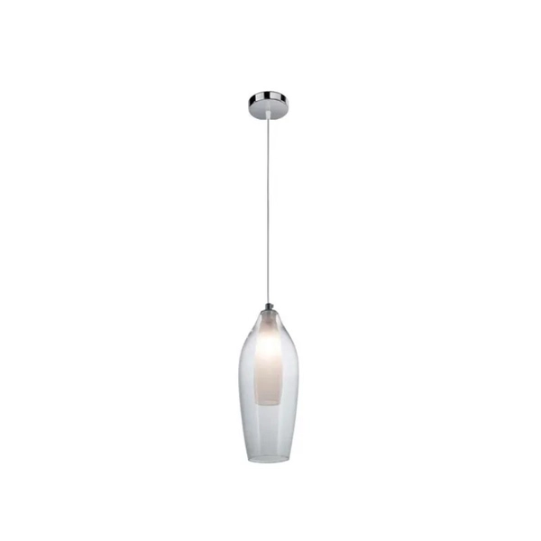 COLGANTE MAMUSHKA 2 1 LUZ 11CM BASE REDONDA G9 TRANSPARENTE