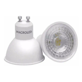 Pack X 10 Lamparas Dicroica Led 7W 38° Dimerizable Gu10 220V Cálido