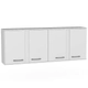 ALACENA ORLANDI BL 615 PREMIUM - BLANCO 4 PUERTAS 2 ESTANTES