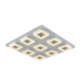 Plafon Led Techo Naples 60W 220V Aluminio Calido Blanco Mate