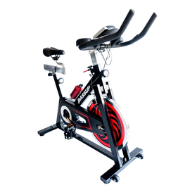 Bicicleta Spinning Indoor 140KG Control LCD Plata