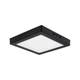 Aplique Plafon Techo Cuadrado Frio 18w Negro