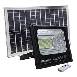 Reflector Led Solar Profesional 100W Soporte Control Atomlux