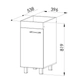 BAJOMESADA ORLANDI LI 644 PREMIUM - LINOSA 1 PUERTA 1 ESTANTE