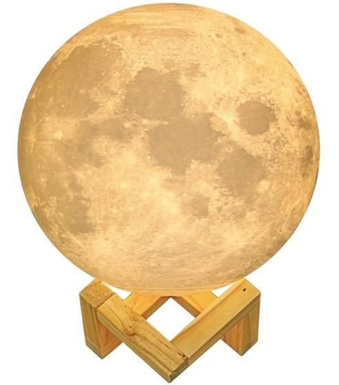 Lampara De Escritorio Full Moon 3W Tactil Madera