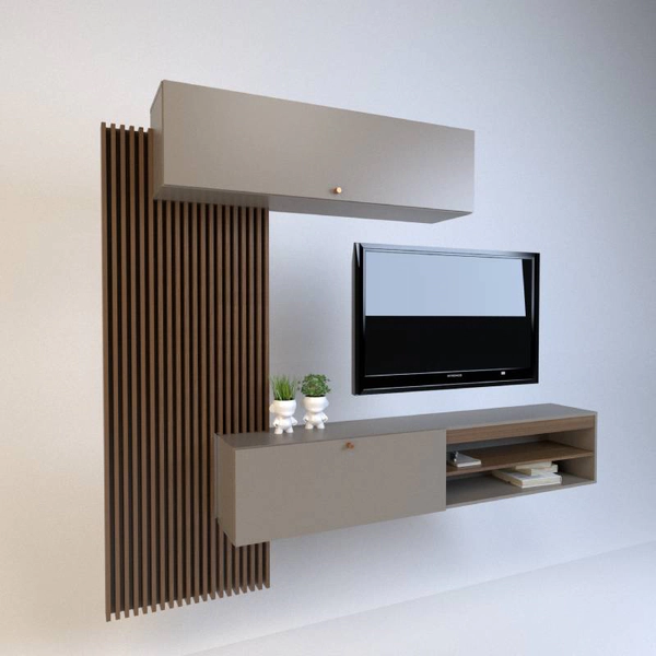 CENTRO DE ENTRETEN PCOLGAR TABLES 1111 CNG HOME - NOGAL GRIS CLARO HASTA 65 INC