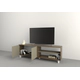 Rack Mesa Para Led Tv 4100 Minimalista Nordico Moderna Nogal con Gris