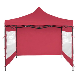 Gazebo con Paredes Laury 3x3mts Rojo Plegable Oxford 800 D