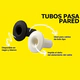 TUBO PASA PARED 8MM BOLSA X500 UNIDADES BLANCO FIJACIONES PY