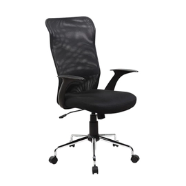 Duehome | Silla Ergonomica De Oficina, Silla De Despacho, Escritorio O Estudio, Acabado En Tejido Transpirable, Color Negro, Modelo Soul, Medidas