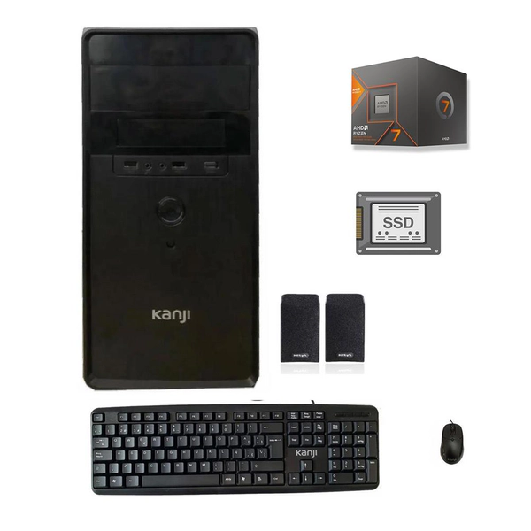 PC ARMADA AMD RYZEN 7 8700G 16GB SSD 480GB TECLADO MOUSE PARLANTE