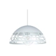 Lampara Techo Colgante Galponera Oviedo Media Esfera 40Cm Blanco