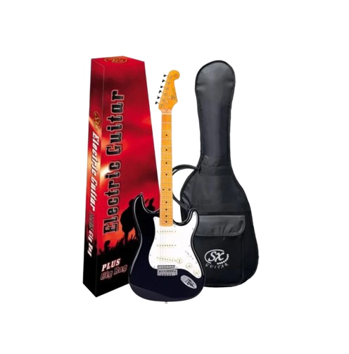 Guitarra Eléctrica SX FST57 BK con Funda