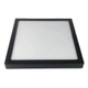 Plafon Led 60X60 48W Negro De Aplicar Frio