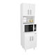 Aparador Columna Cocina Mosconi 4 Puertas Organizador Blanco