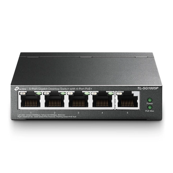 SWITCH 5X TP-LINK TL-SG1005P POE+ (4 PUERTOS) GIGABIT 10/100/1000