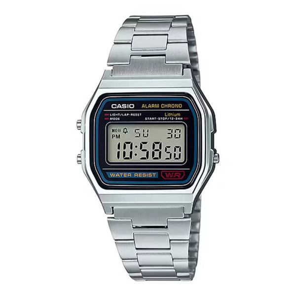 RELOJ CASIO VINTAGE A-158WA-1D - INOX PULSERA DIGITAL