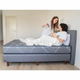 Sommier King Size 2x2 Y Colchón De Alta Densidad Firm Gris