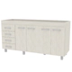 BAJOMESADA ORLANDI AB 630 PREMIUM - ABEDUL 4 PUERTAS 4 CAJONES