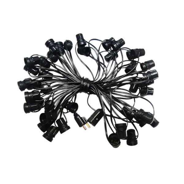 Guirnalda Led 20M Con 40 Portalampara Eco Negro