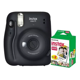 Cámara instantánea Fujifilm instax Mini 11 Negra + 20 fotos