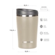 Vaso con Doble Pared Waterdog AMERICAN380CM 380 ml Concrete